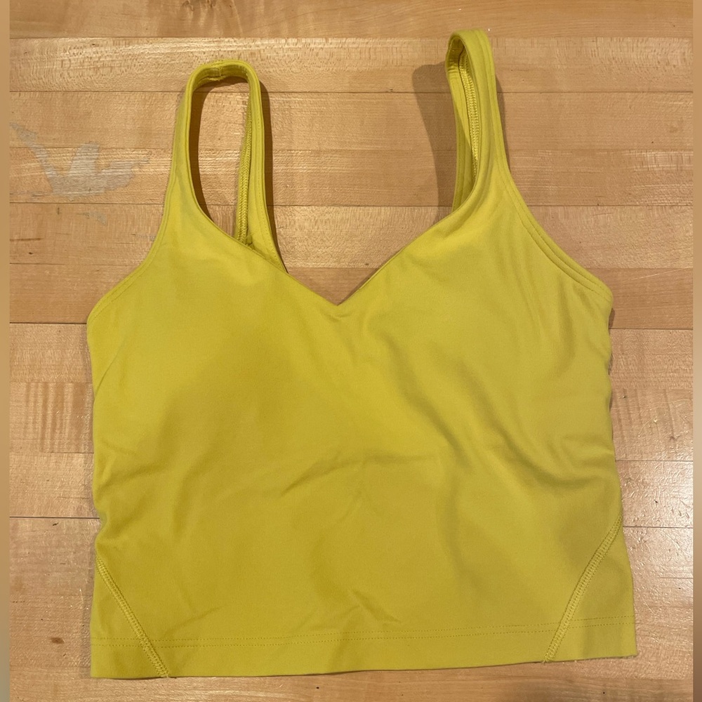 Yellow lululemon align tank size 4